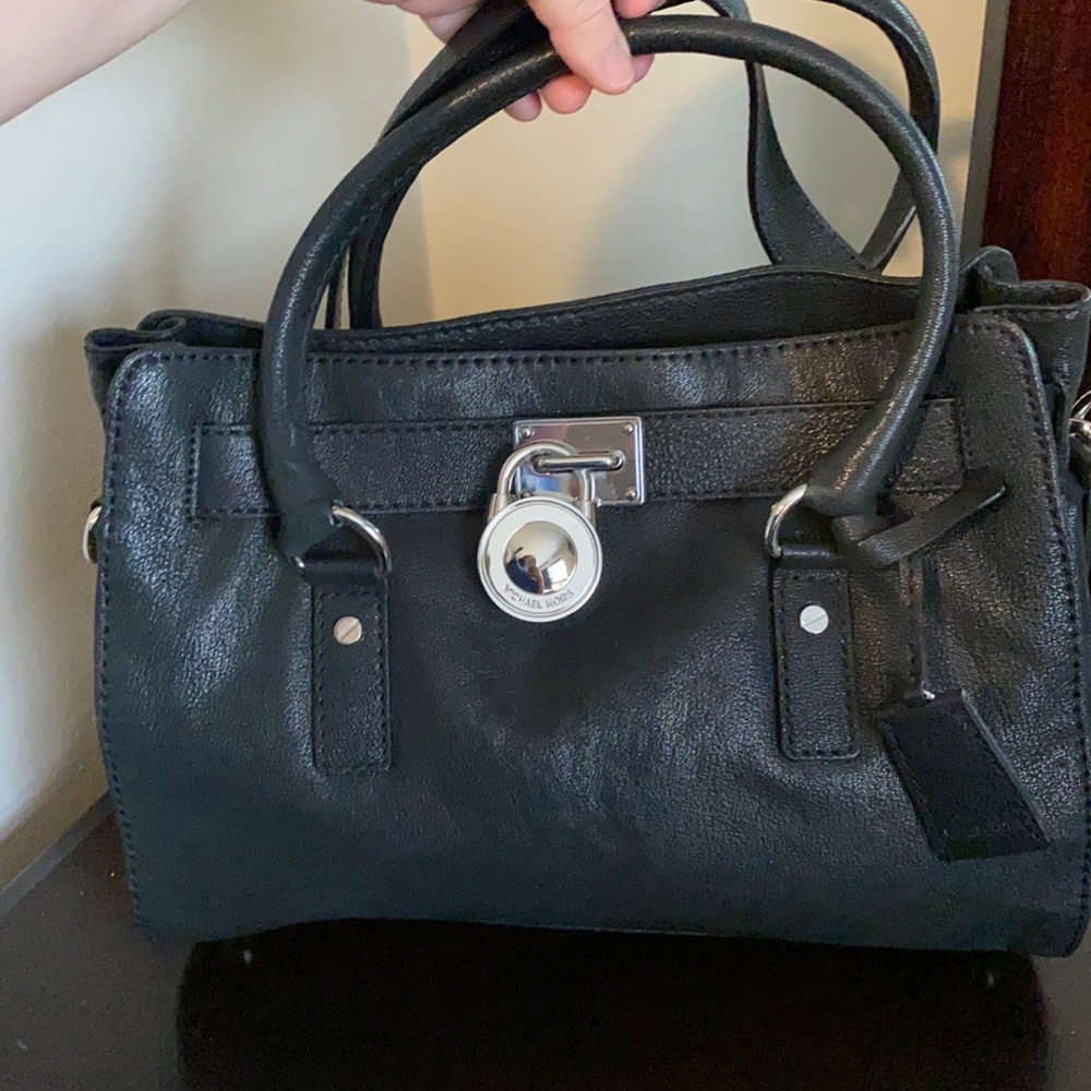 Michael Kors leather lock bag